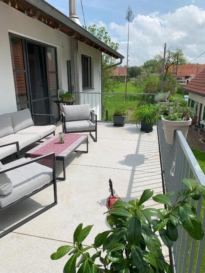 Fe Wo Brunnen - 120 Qm - Ruhige Lage - Viel Natur- Komfortabel - Grosser Balkon Und Garten Меминген Екстериор снимка